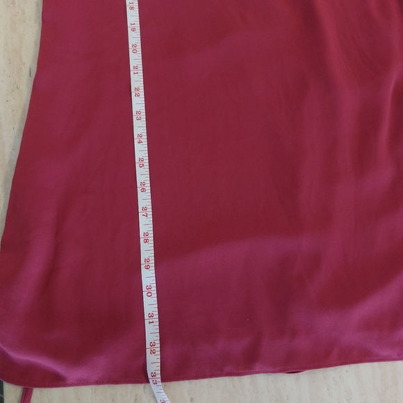 LOFT Magenta Pink Butterfly Sleeve Flowy Casual Event Cocktail Dress Work Wear - Picture 10 of 12